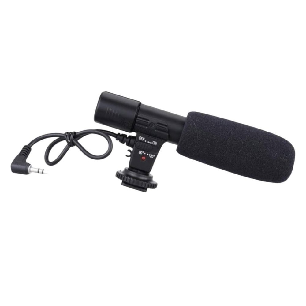 Yardenfun 1pc Professional Camera Microphone for Interviews and Live Streaming High Sensitivity Directional Microphone Pickup Distance Compatible Dslrs and Video Cameras