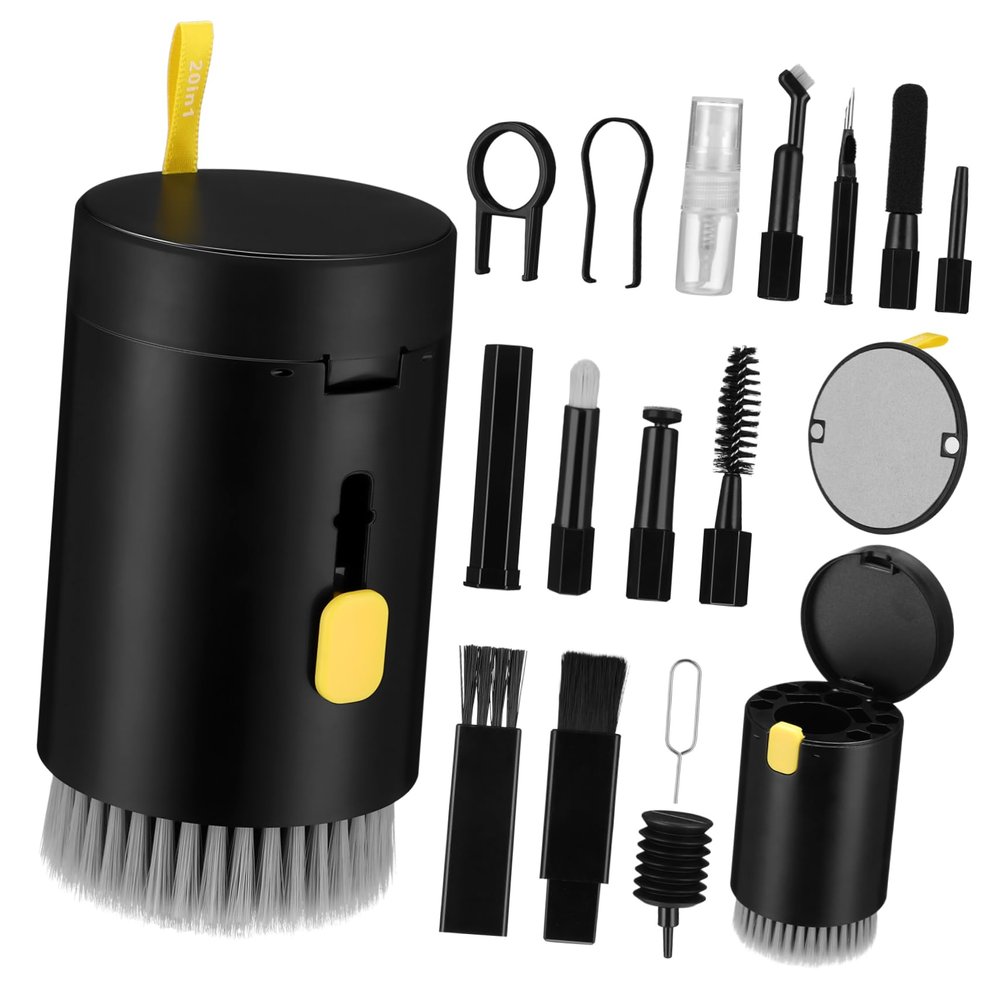 BRIGHTFUFU Travel Cleaning Kit Muc Off Compatible of Computer Accessory Brush for Electronics Headphones Cameras