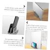 CAXUSD Laptop Stand for Desk Portable Riser Card Slots Vertical Holder for Home Office view 2