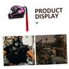 Purple Helmet Braid Decoration with Suction Cup Nylon for Ski Helmet view 3