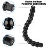 lvifloae FLW 265 Flexible Monopod Gooseneck Jaws Mount 1 4in Screw Holes to 1 4in Screw 12 Section for Sport Camera Photography Accessory view 2