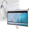 ZYXQQJ Pull Down Projector Screen 60in 72in Auto-Locking HD Projection Screen Retractable Movies Screen for Home Cinema Theater(60inch,16:9) view 1