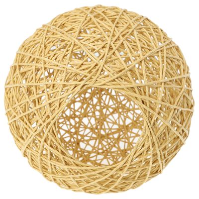 JEWEDECO Rustic Style Woven Lamp Shade Lightweight Natural Rattan Lampshade for Pendant and Ceiling Lights for Home and Restaurant Creates Warm Atmosphere