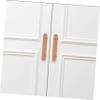 ARTIBETTER Leather Handle Cabinet Pulls Polished Chrome Cabinet Door Handles Easy Install for Kitchen Bathroom view 2