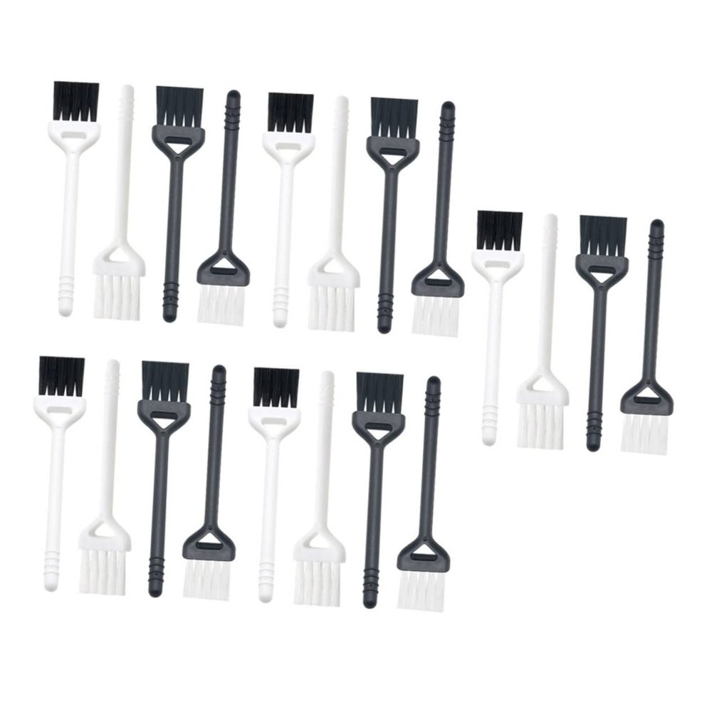 DirectNine Basics 20pcs Computer Brush -Static Cleaning Brushes for Keyboards Electric Shavers Household Electronics and Delicate Items and Handle Variations