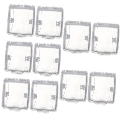 ARTIBETTER 10pcs Doorbell Protector Cover Outdoor Rainproof Shield for Home Doorbell High Hardness Safeguard against Rain and Sun Easy Installation