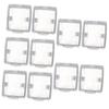 ARTIBETTER 10pcs Doorbell Protector Cover Outdoor Rainproof Shield for Home Doorbell High Hardness Safeguard against Rain and Sun Easy Installation view 1