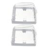 ARTIBETTER 10pcs Doorbell Protector Cover Outdoor Rainproof Shield for Home Doorbell High Hardness Safeguard against Rain and Sun Easy Installation view 3