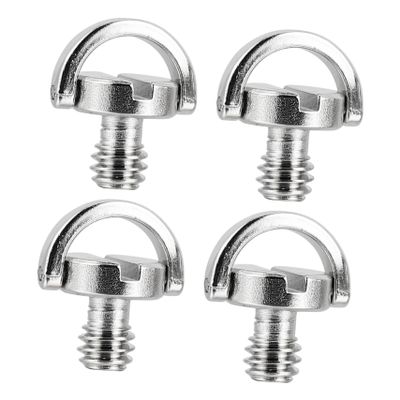 jojofuny 4pcs Mounting Screw for Tripod Monopod Quick Release Plate Camera Screws for Easy Installation and Secure Camera Attachment