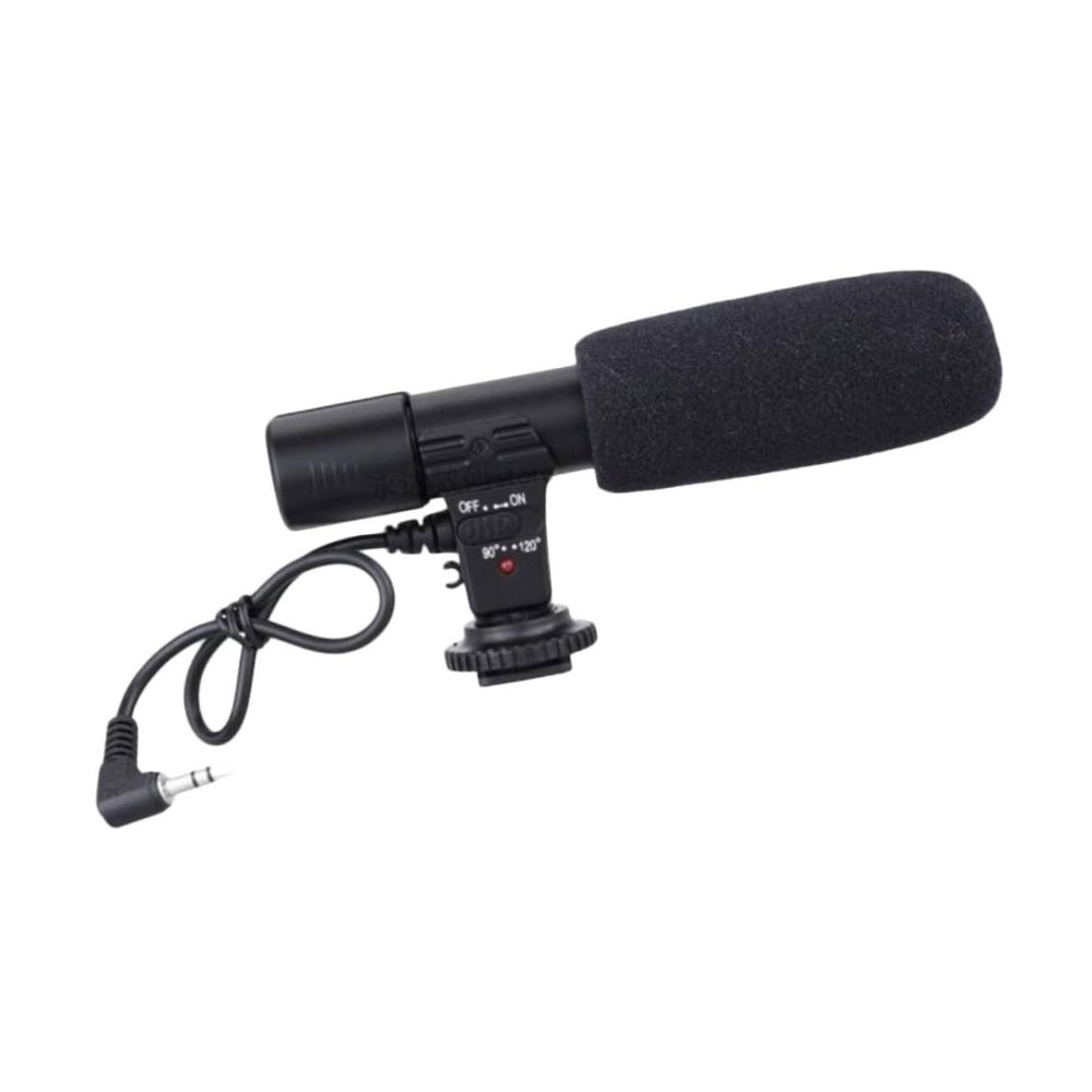 jojofuny 1pc Professional Interview Microphone for DSLR Camera and Camcorder Lightweight External Recording Mic Cable for Vlogging and Filmmaking