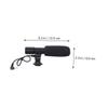 jojofuny 1pc Professional Interview Microphone for DSLR Camera and Camcorder Lightweight External Recording Mic Cable for Vlogging and Filmmaking view 2