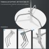 2-Packs Heavy Duty C Stand with Wheel and Boom Arm Adjustable 10.8ft Stainless Steel Reflector Light Stand C-Stand with Grip Head&Sandbag&Clamps&Strong Carry Bag for Photography Studio Video Shooting view 4