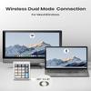 Kisnt FD17 Wireless Mechanical Number Pad, Bluetooth 5.0& 2.4G Dual Mode Numeric Keypad, 17 Keys Hot Swappable Numpad with PBT Keycaps for Laptop/PC/TKL Keyboards(Beige, Linear Switch) view 2
