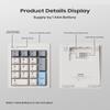 Kisnt FD17 Wireless Mechanical Number Pad, Bluetooth 5.0& 2.4G Dual Mode Numeric Keypad, 17 Keys Hot Swappable Numpad with PBT Keycaps for Laptop/PC/TKL Keyboards(Beige, Linear Switch) view 4