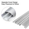 YLLSMGS Floor Cable Cover Metal Cord Hider Channel Self-Adhesive 39 Inch Long Decorative Cable Protector for Living Room Office(55 * 15mm/2.16 * 0.59in) view 3