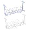 FELTECHELECTR 2pcs Cable Organizer for Desk Under Desk Storage Rack Wire Management Cord Management Cable Storage Rack Hooks view 1