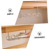 FELTECHELECTR 2pcs Cable Organizer for Desk Under Desk Storage Rack Wire Management Cord Management Cable Storage Rack Hooks view 3
