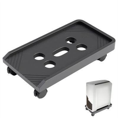 CPU Stand Desktop PC Tower Stand CPU Stand,Vented PC Tower Stand,Under Desktop CPU Holder Mobile Gaming PC Floor Stand with 4 Wheels Computer Mid-Tower Case(Black,With wheels)