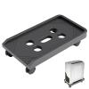 CPU Stand Desktop PC Tower Stand CPU Stand,Vented PC Tower Stand,Under Desktop CPU Holder Mobile Gaming PC Floor Stand with 4 Wheels Computer Mid-Tower Case(Black,With wheels) view 1