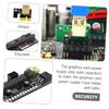1set Pci-e to Riser Card Adapter for Mining Stable Power Supply Capacitors Compatible Pci-e Slots view 2