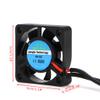 HEYXI for /12V 30x30x7mm Small 2Pin Brushless 2-Wire 3007S Cooling Fan Black view 2
