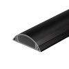 YLLSMGS Metal Cable Protector 39in Long Strong Self-Adhesive Floor Cord Covers for Offices Homes Warehouses Outdoor Courtyards(Black,40 * 12mm/1.57 * 0.47in) view 1