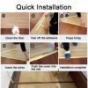 YLLSMGS Metal Cable Protector 39in Long Strong Self-Adhesive Floor Cord Covers for Offices Homes Warehouses Outdoor Courtyards(Black,40 * 12mm/1.57 * 0.47in) view 4