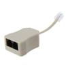 HEYXI Portable ADSL Modem Telephone Phone Fax in-Line Splitter Filter 1Piece Beige view 2