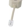 HEYXI Portable ADSL Modem Telephone Phone Fax in-Line Splitter Filter 1Piece Beige view 4