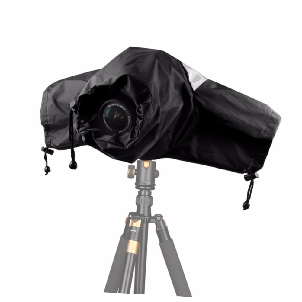 ARTIBETTER Professional Rain Cover for DSLR Cameras Fit for Digital Cameras Window for LCD Viewing Black