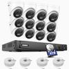 ANNKE 16CH 4K PoE Security Camera System, 12MP H.265+ NVR with 4TB HDD and 12X 4K/8MP IP Wired Cams, AI Human Vehicle Detection, Spotlight Color Night Vision, Built-in Mic, Compatible with Alexa view 1