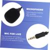 TOPPERFUN 2pcs Noise Canceling Voice Recording Microphone Compact Mini Microphone for Smartphones and Computers for Streaming Live Events and Conferences view 2