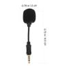 TOPPERFUN 2pcs Noise Canceling Voice Recording Microphone Compact Mini Microphone for Smartphones and Computers for Streaming Live Events and Conferences view 3