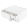 1pc Laptop Monitor Riser Drawer Storage Organizer for Home Office White Elevated Computer Stand for Stationery Sundries and Cosmetics view 1