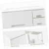 1pc Laptop Monitor Riser Drawer Storage Organizer for Home Office White Elevated Computer Stand for Stationery Sundries and Cosmetics view 4