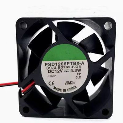 PSD1206PTBX-A 60X60X25MM 6CM 12V 4.3W 2-Wire Ball Cooling Fan