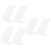 ABOOFAN 6pcs Acrylic Photo Frame Stand Transparent Certificate Display for Home to Clean for Pictures Important Reminders Horizontal Design High Transparency view 1