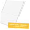 ABOOFAN 6pcs Acrylic Photo Frame Stand Transparent Certificate Display for Home to Clean for Pictures Important Reminders Horizontal Design High Transparency view 4