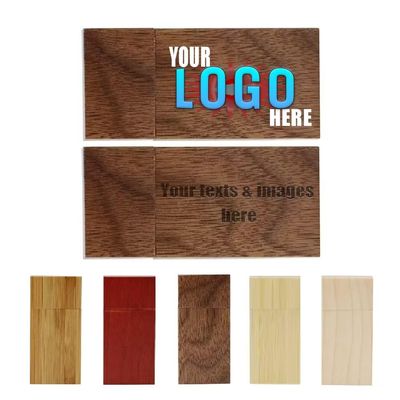 50pcs 16GB Custom Eco-Friendly Wood USB Flash Drive with Personalized Logo for Promotion, Customized USB Thumb Drive for Branding/Anniversary, Bespoke Bulk USB Drive (5 Color Options)