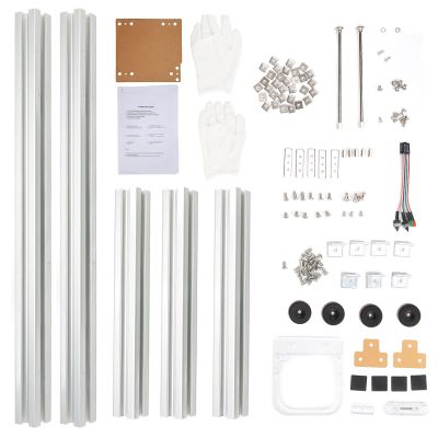 Mtlavishness Itx Computer Open Case Bracket Good Heat Dissipation Split Hardware Structure Aluminum Alloy Bare Frame for Home Silver (Silver)