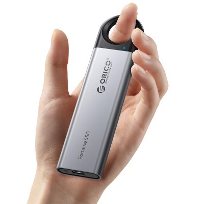 ORICO 512GB External SSD Up to 1050MB/s, Hanging Hole Design Portable Solid State Drive, USB C&A 2 in 1 Cable, Reliable Storage for Type-C Smartphone, Tablets, Laptops - C10