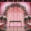 10ftx14FT Wrinkle Free Pink Backdrop Curtain, 2 Panels 14FT Height Pink Wedding Backdrop Drapes, Silky Polyester Back Drop Cloth for Birthday Photography Background Party Backdrop Draping view 4