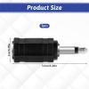 3.5mm Mono to Stereo Adapters, 2 Pack 1/8" Mono Male Plug to 1/8" TRS Stereo Female Jack Headphone Accessories for Headphone Radio view 2