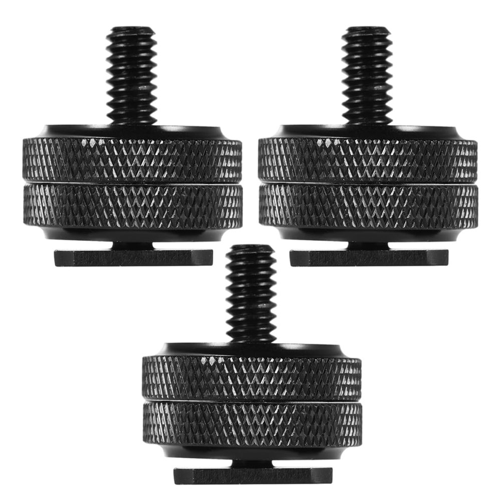 ARTIBETTER 3pcs Tripod Adapter for DSLR Camera Hot Shoe Mount Adapter Metal Screw Easy Install for Cameras