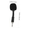 JEWEDECO 4pcs Mini Noise-canceling Recording Microphone Pole Threaded Design for Live Streaming Conferences and Karaoke Plug Play for Mobile Use view 2