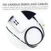 KONTONTY 50pcs Fixer Shape Cable Holder Cord Management Keepers Cable Organizer Cord Anchors for Desk Headphone Headset Winders view 4