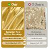 10ftx10ft Thick Gold Glitter Backdrop Curtain Panels for Parties, Wrinkle Free Sequin Sparking Photo Backdrop Drapes, 2 Panels 5x10ft Shimmer Back Drop Cloth for Wedding Birthday Photography view 3