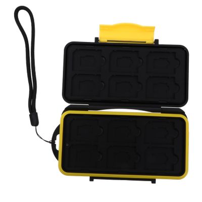 LIFKICH Card Storage Case Slot Pouch Drop Resistant Memory Card Holder for Camera and Phone