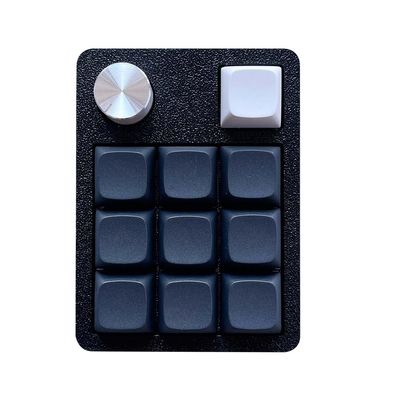 SZRKBD Hotswap Wired Type-C Numeric Keypad, 11 Key with Knob, RGB Vial DIY Programmable (Black)