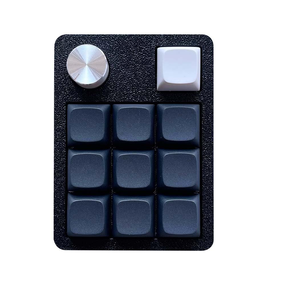 SZRKBD Hotswap Wired Type-C Numeric Keypad, 11 Key with Knob, RGB Vial DIY Programmable (Black)